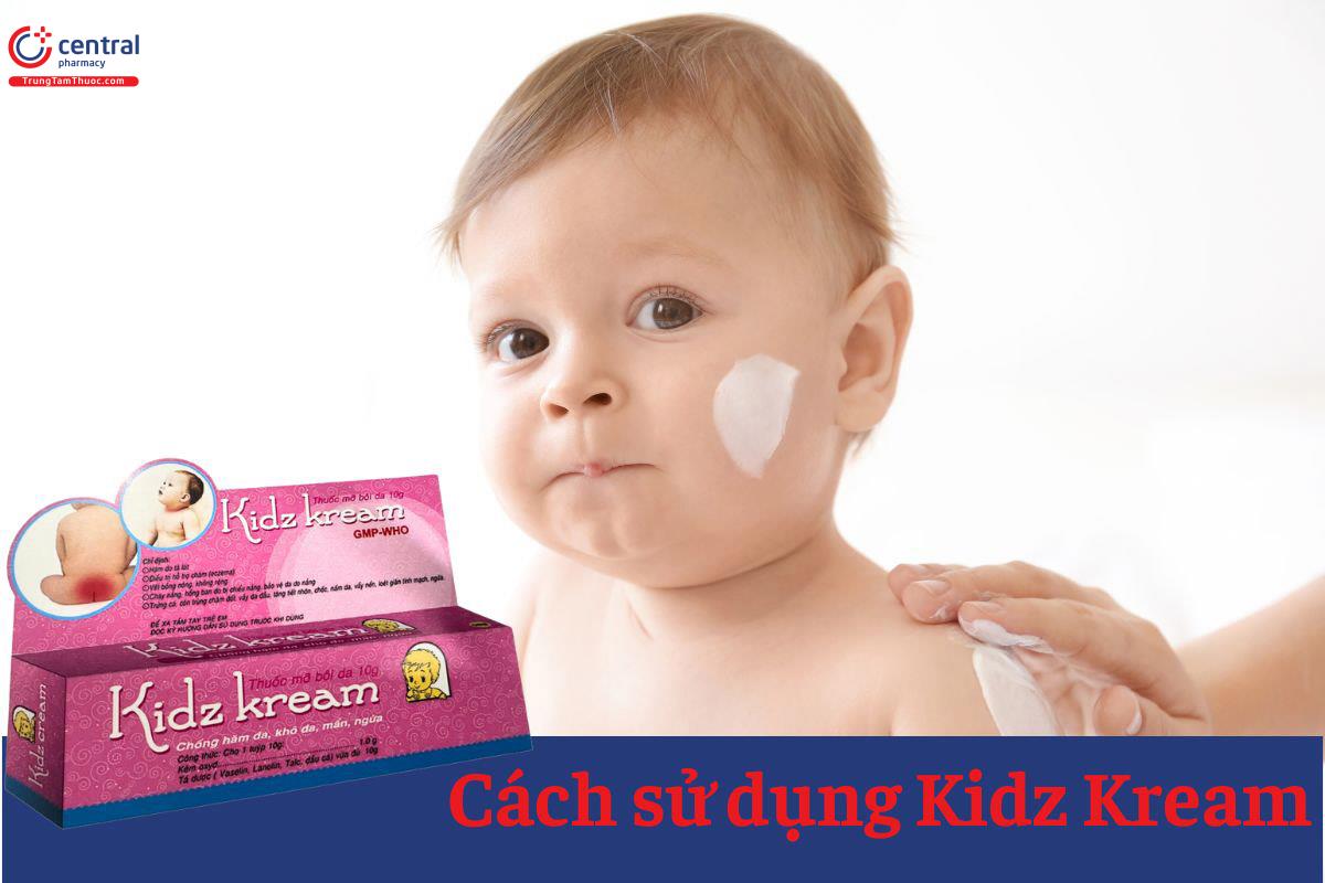 Thuốc Kidz Kream giúp điều trị chàm da, bỏng da