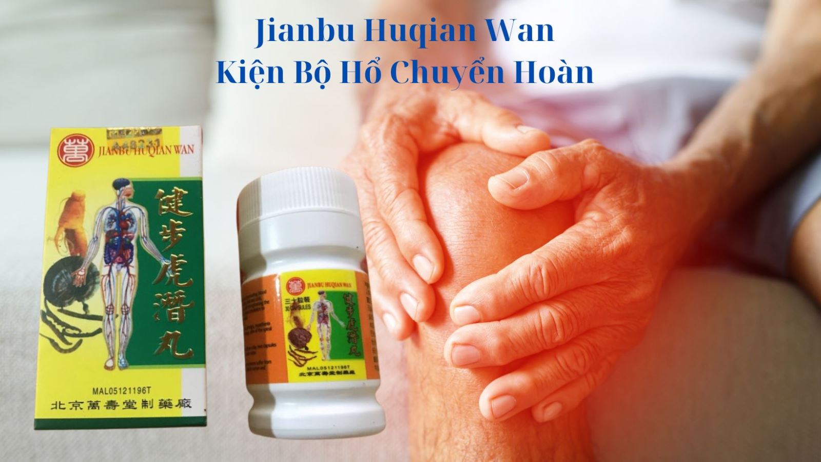 Jianbu Huqian Wan – Kiện Bộ Hổ Chuyển Hoàn giúp mạnh gân cốt, trừ phong hàn