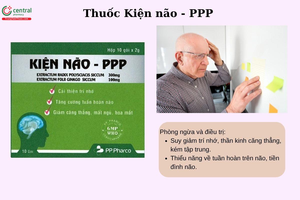 Chỉ định của thuốc Kiện não - PPP