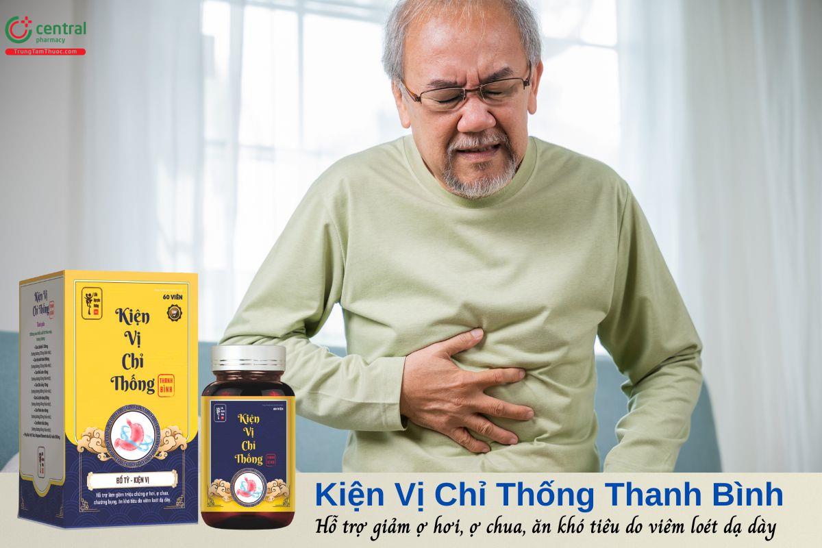 Kiện Vị Chỉ Thống Thanh Bình - Hỗ trợ giảm các triệu chứng ợ hơi, khó tiêu do viêm loét dạ dày