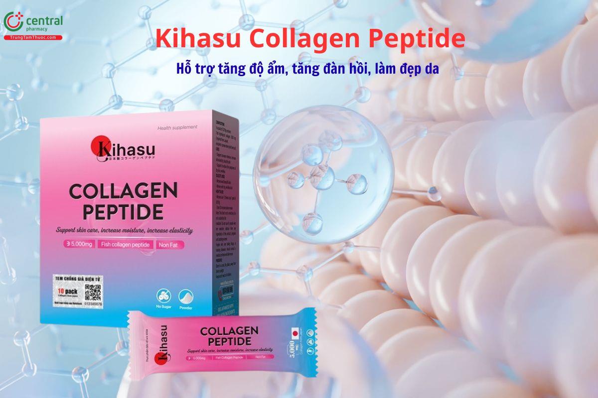 Kihasu Collagen Peptide giúp dưỡng da, tăng độ ẩm, làm đẹp da