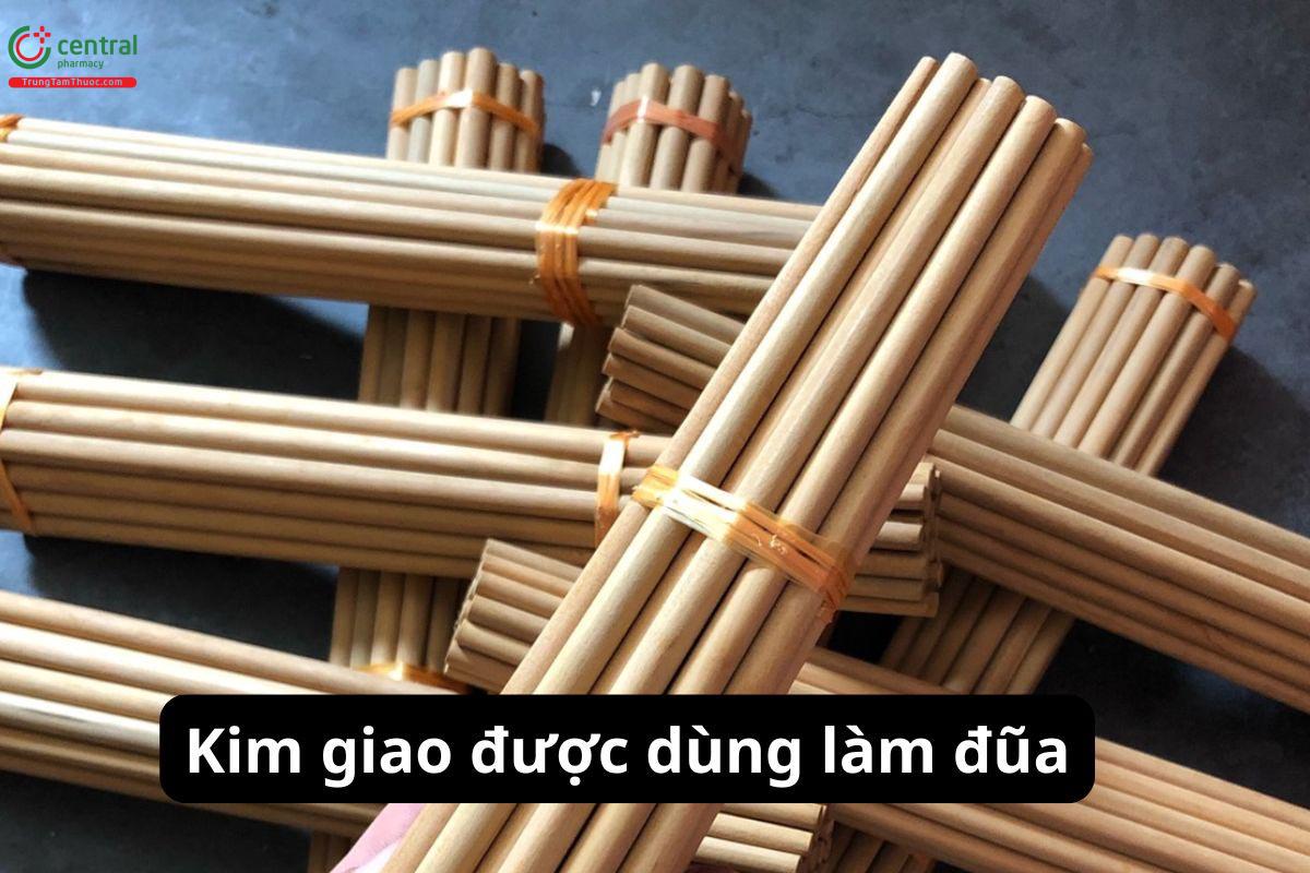 Kim giao được dùng để làm đũa