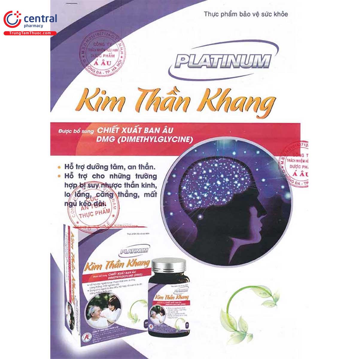 Kim Thần Khang Platinum giúp giảm lo âu