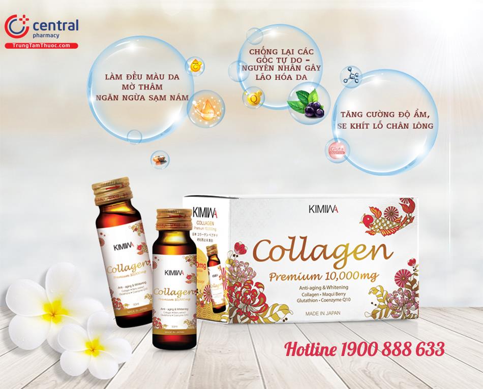 Tác dụng của Kimiwa Collagen Premium 10000mg