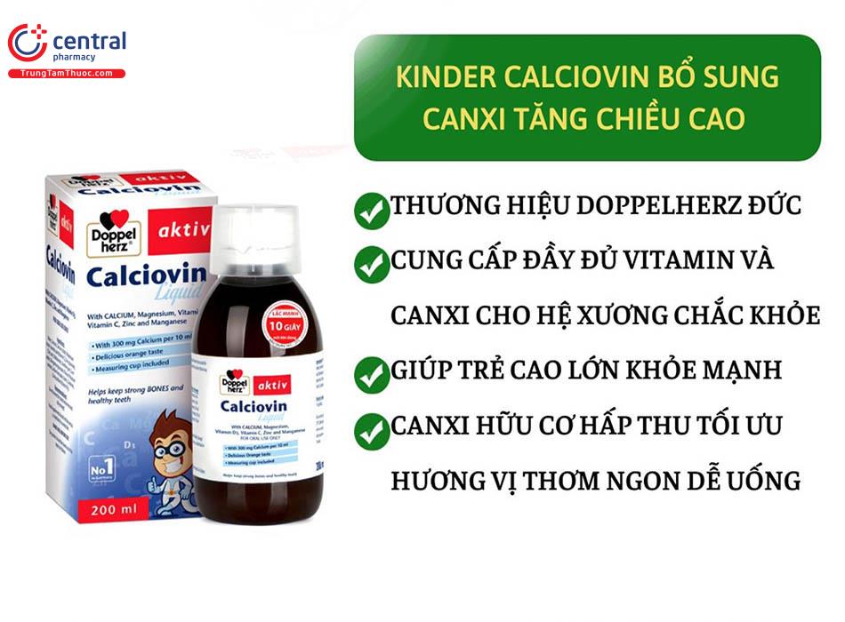 Kinder Calciovin Liquid Doppelherz cho bé cao lớn