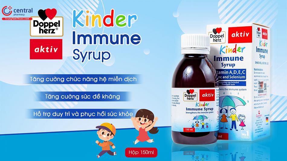 Hình 2: Công dụng của Kinder Immune Syrup Doppelherz Aktiv