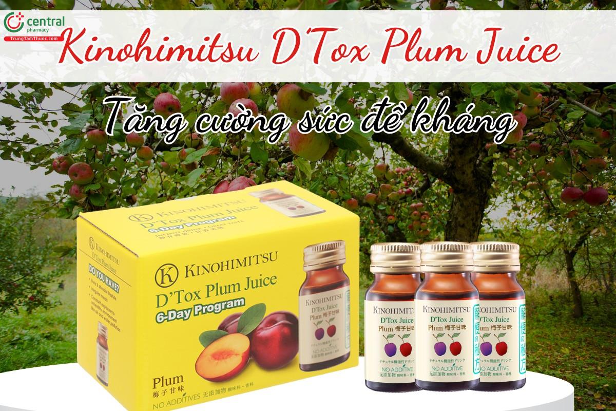 nước uống Kinohimitsu D’Tox Plum Juice tăng sức đề kháng hiệu quả