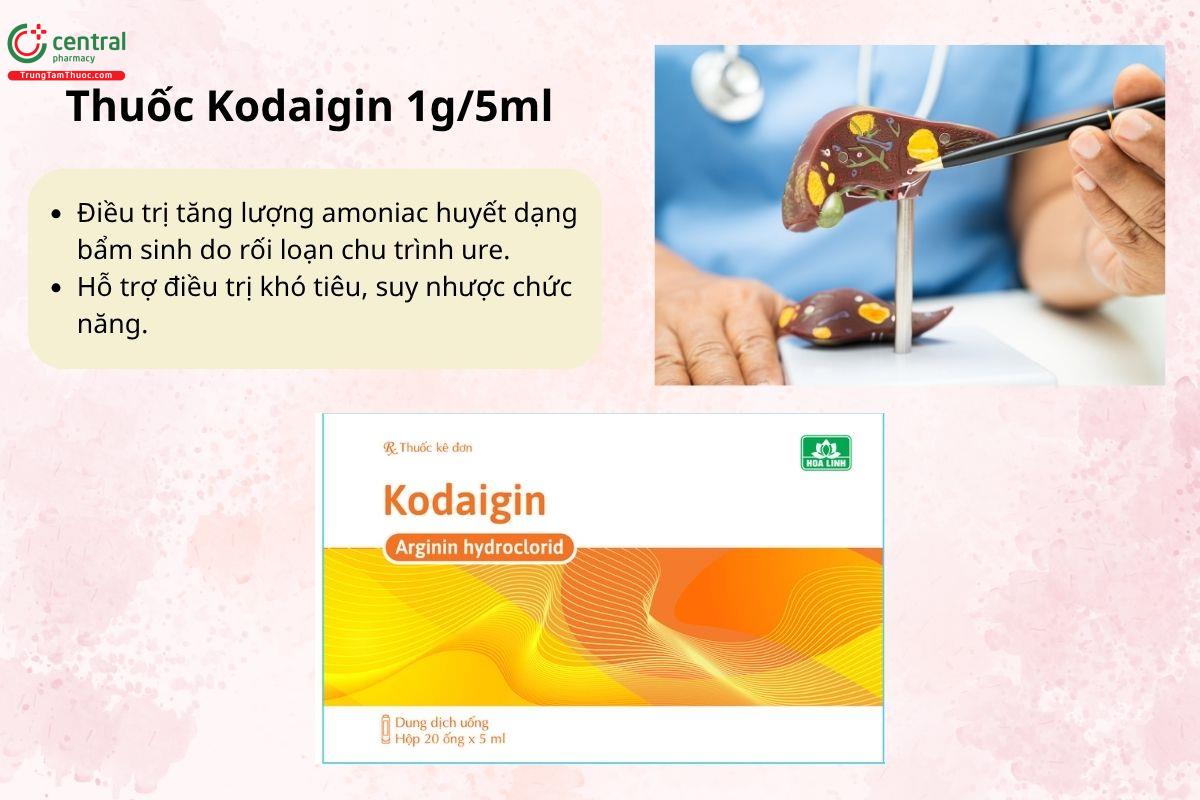 Chỉ định của thuốc Kodaigin 1g/5ml