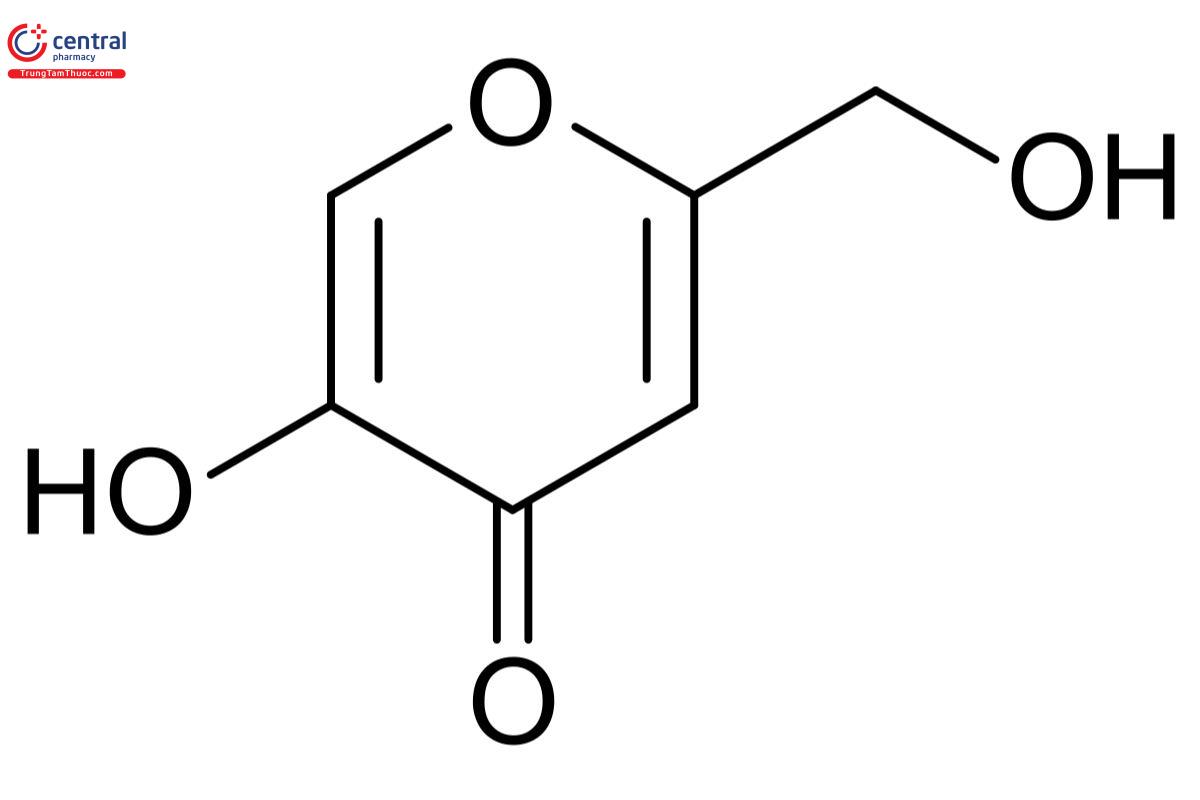 Công thức hóa học của Kojic Acid