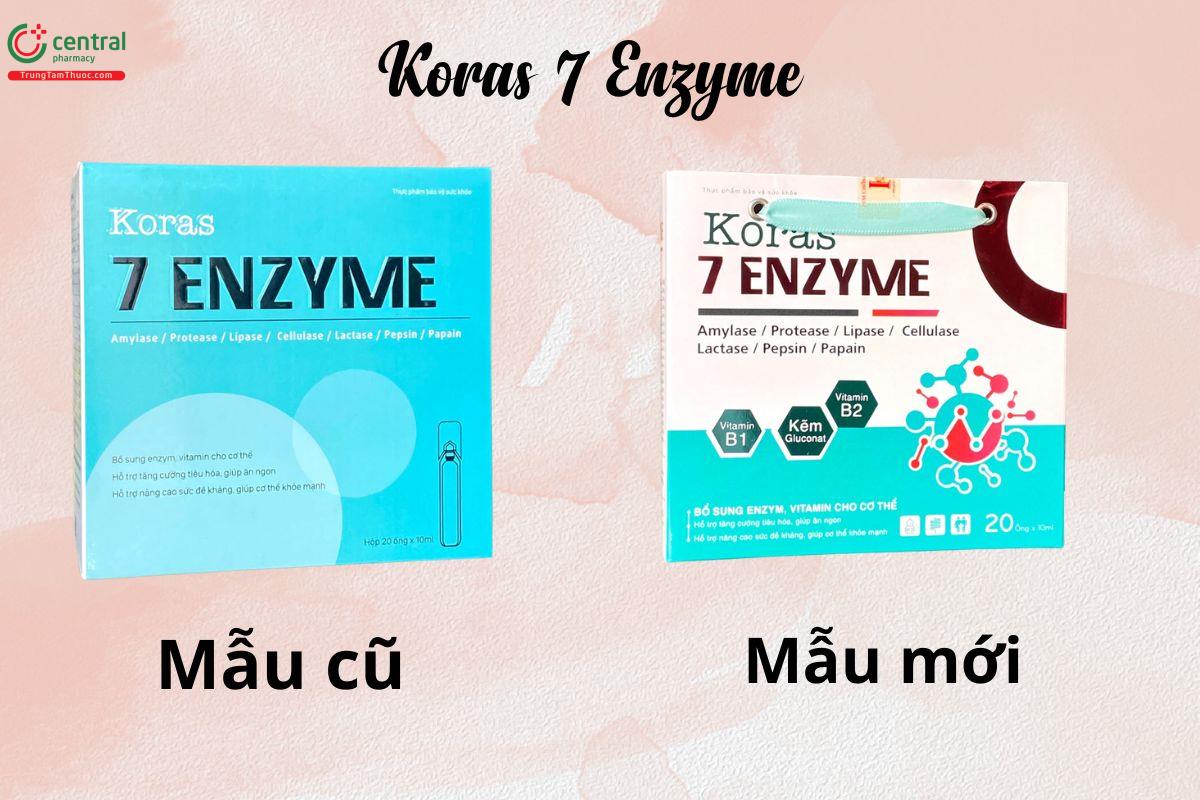 Koras 7 Enzyme mẫu cũ - mới