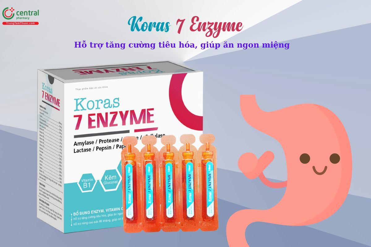 Thuốc Koras 7 Enzyme bổ sung vitamin, enzym giúp tăng cường sức khỏe