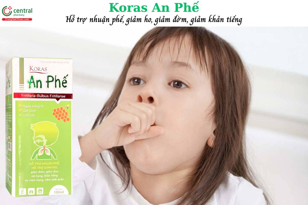 Koras An Phế - Hỗ trợ nhuận phế, giảm ho, giảm đau rát họng