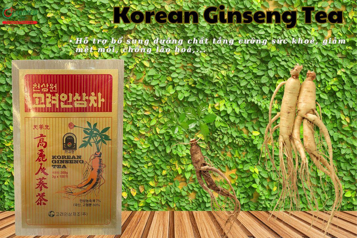 Trà nhân sâm Hàn Quốc Trà sâm - Korean Ginseng Tea giúp tăng cường năng lượng, giảm mệt mỏi