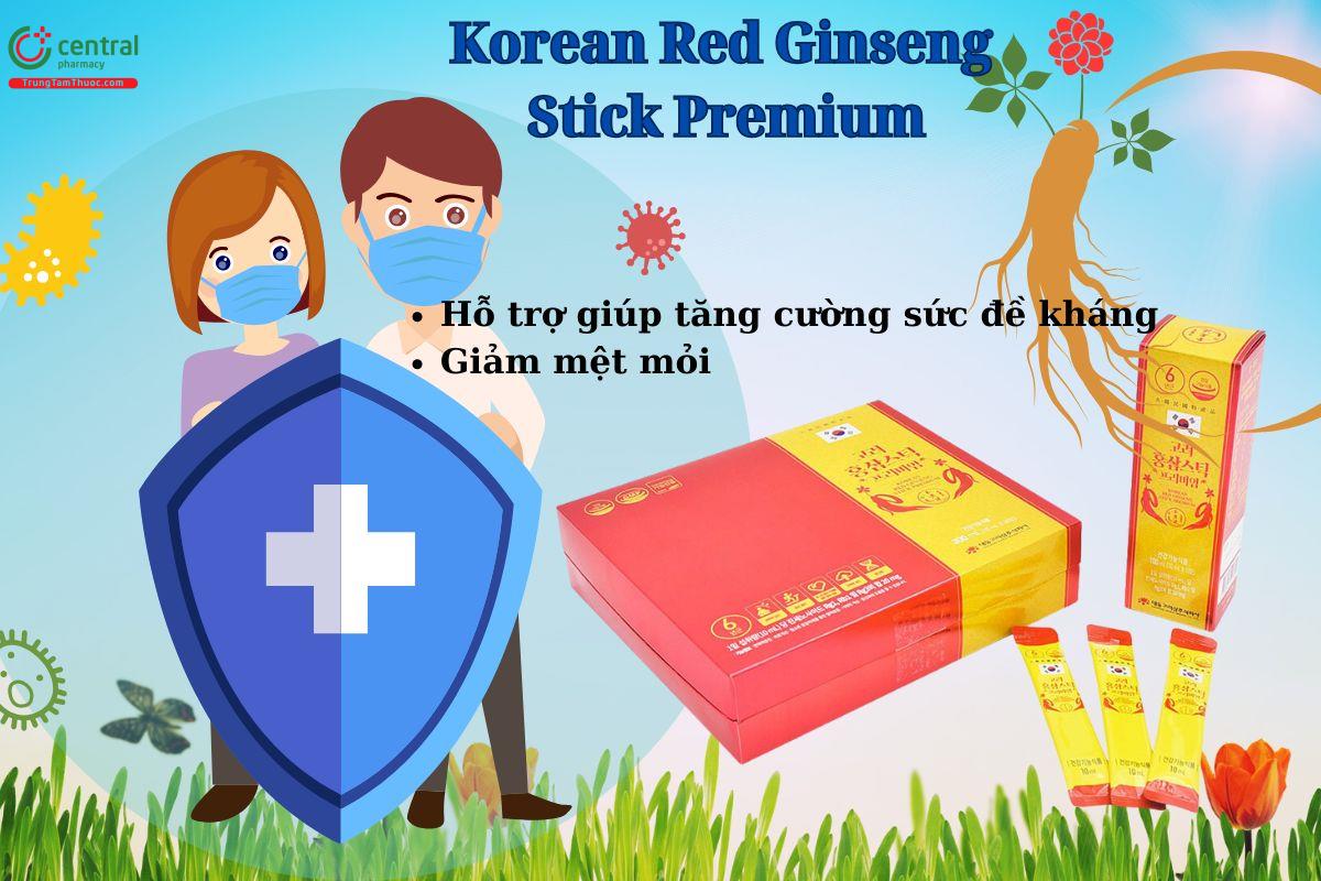 Korean Red Ginseng Stick Premium giúp giảm mệt mỏi, tăng cường sức khoẻ