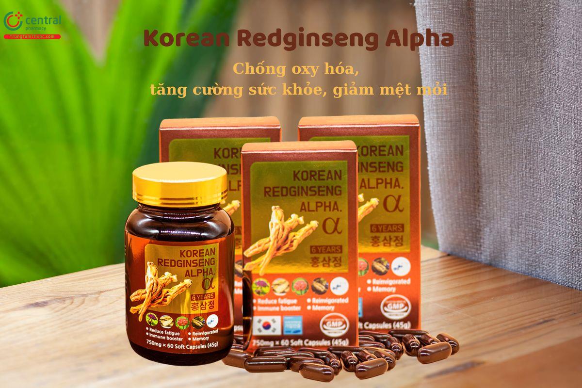 Korean Redginseng Alpha - Tăng cường sức khỏe, giảm mệt mỏi