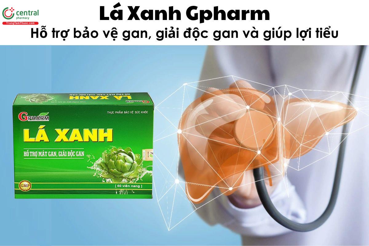 Lá Xanh Gpharm - Hỗ trợ bảo vệ gan, giải độc gan và giúp lợi tiểu