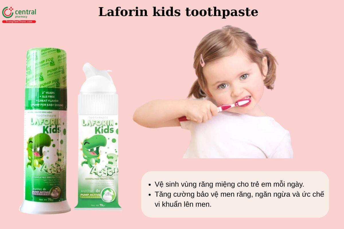 Công dụng của Laforin kids toothpaste