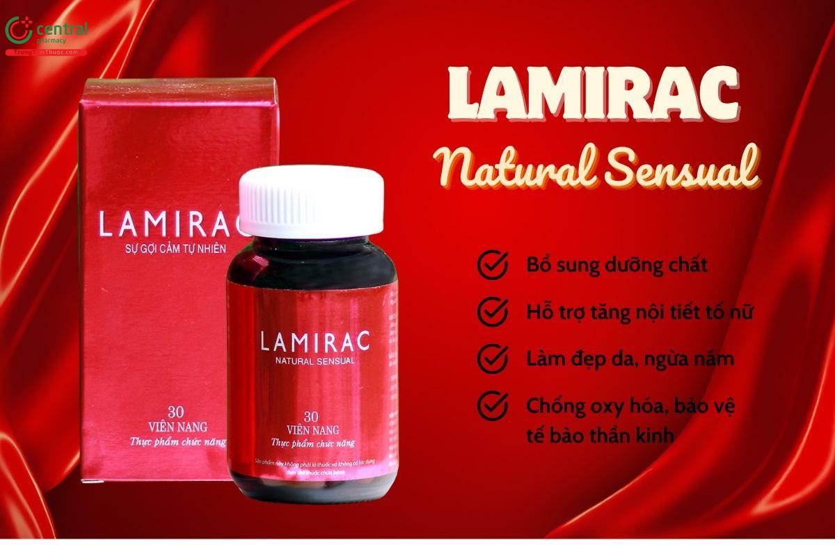 Lamirac - Hỗ trợ tăng nội tiết tố nữ, chống lão hóa, giảm nám sạm da