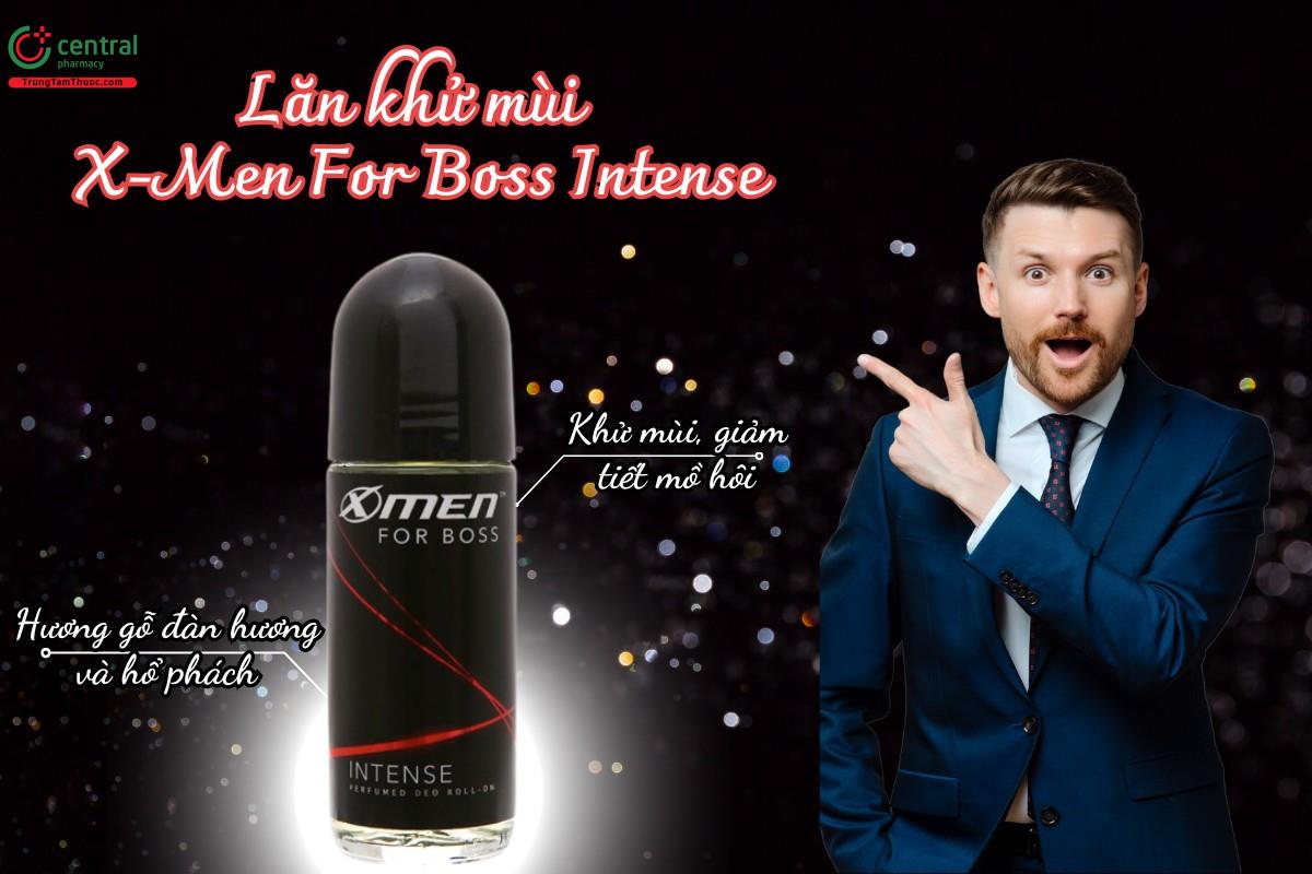 Lăn khử mùi X-Men For Boss Intense - Giảm tiết mồ hôi nách