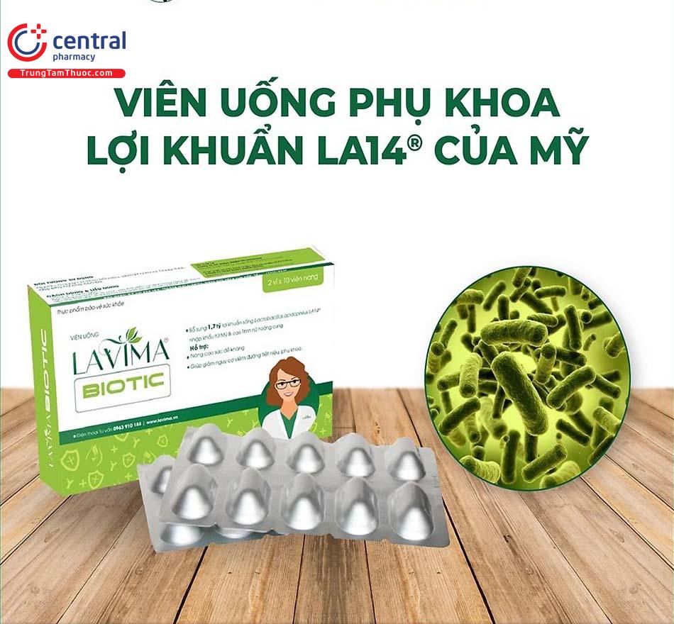 Lavima Biotic giảm viêm nhiễm phụ khoa