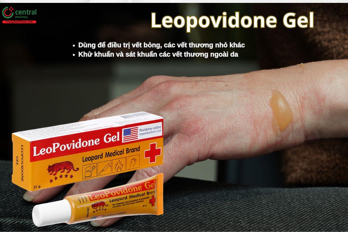 Leopovidone Gel giúp điều trị vết bỏng, vết nứt