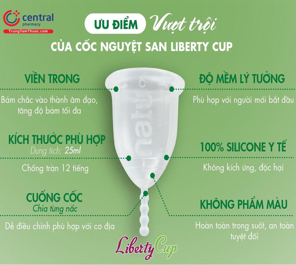 ưu điểm của cốc nguyệt san Liberty cup