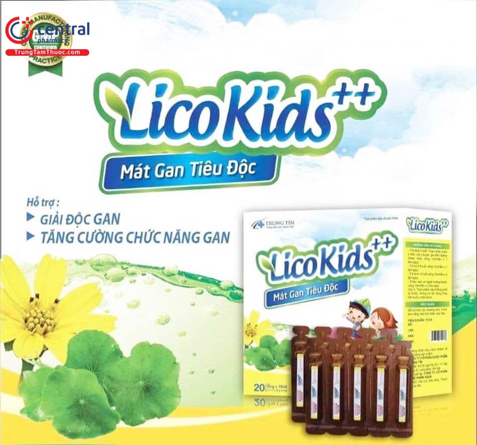 LicoKids với các thành phần bổ gan từ thiên nhiên, cải thiện các tình trạng mẩn ngứa, rôm sẩy, nóng trong người ở trẻ