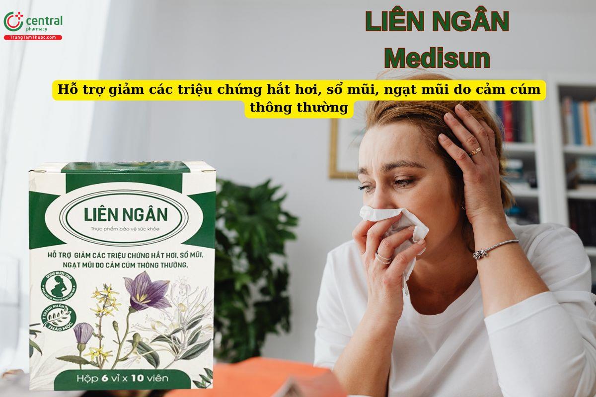 Viên uống Liên Ngân Medisun giúp giảm các triệu chứng cảm cúm thông thường