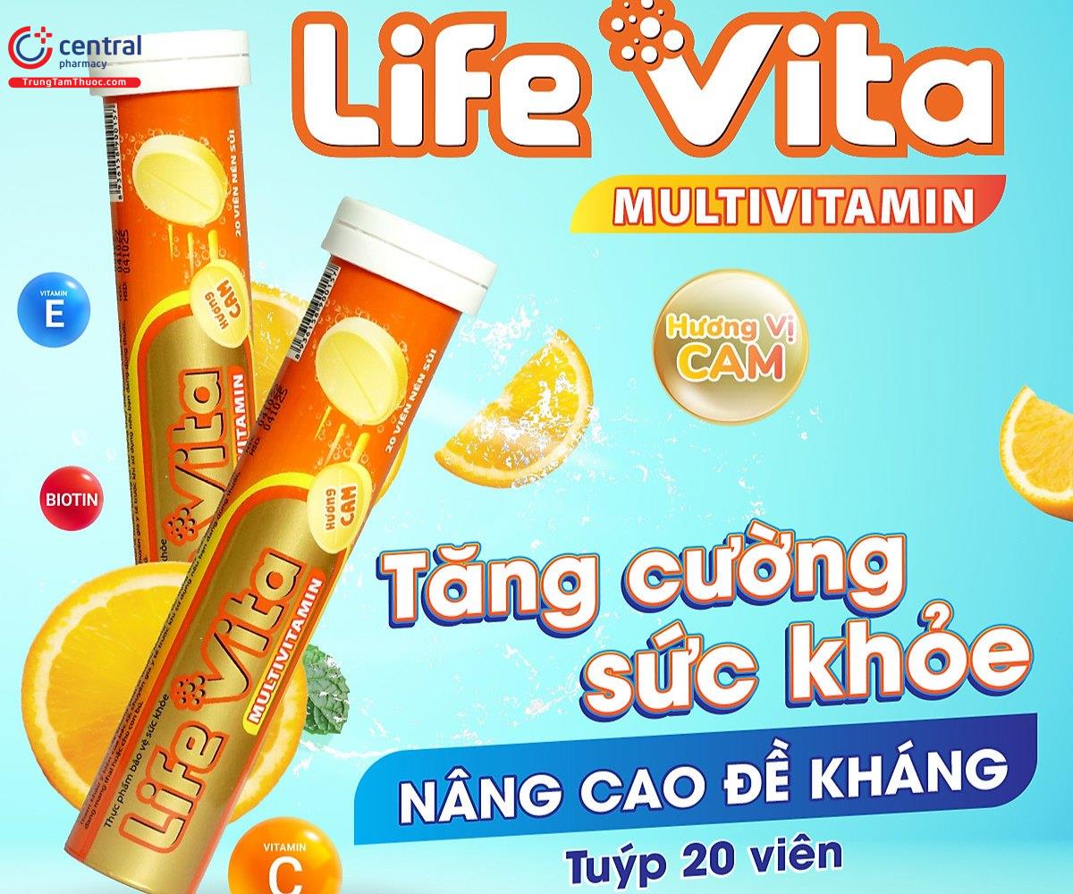 Viên sủi Life Vita Multivitamin