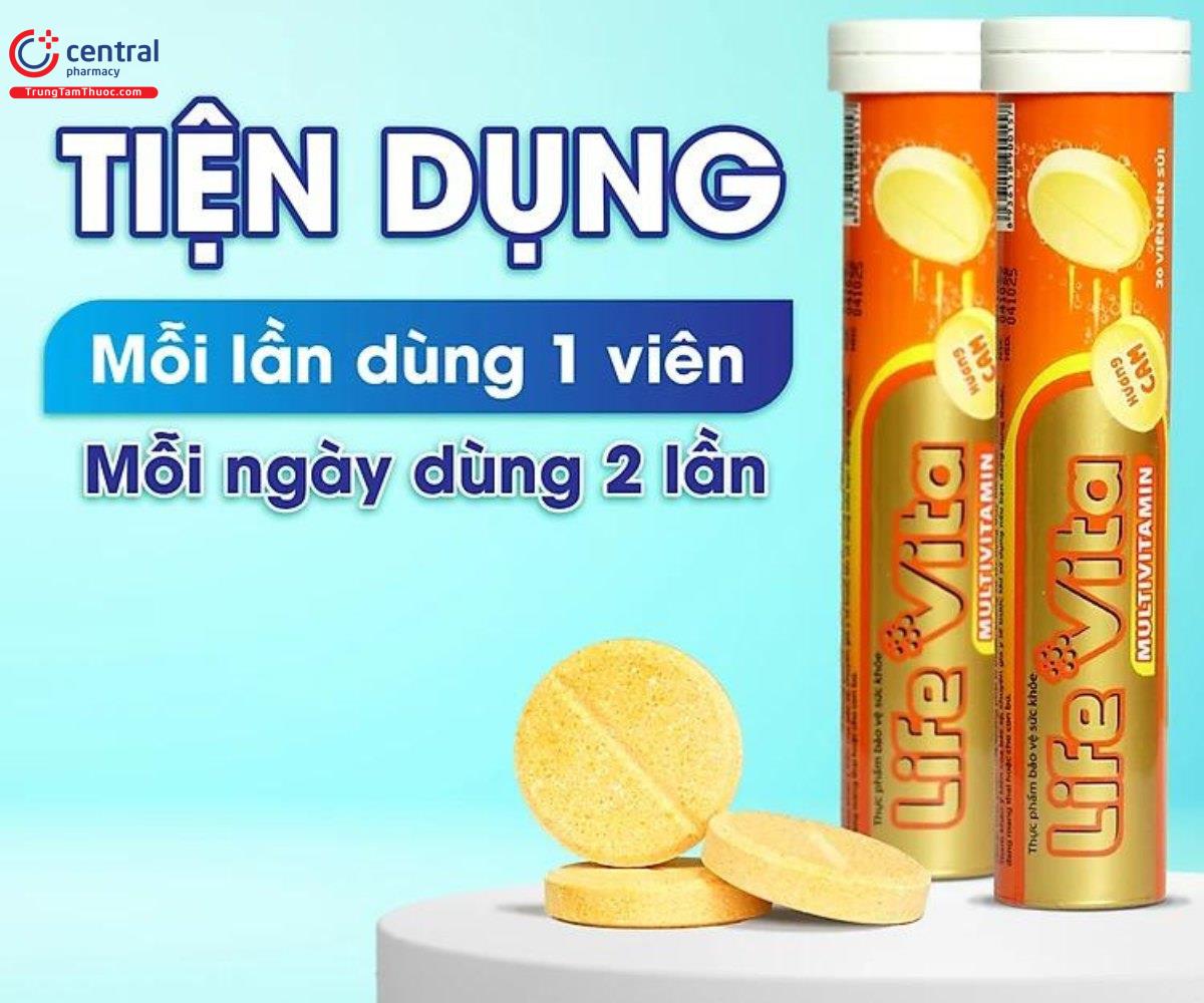 Viên sủi Life Vita Multivitamin