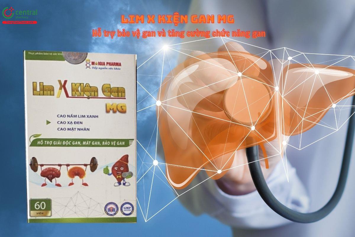 Lim X Kiện Gan MG giúp giải độc, mát gan, tăng cường chức năng gan