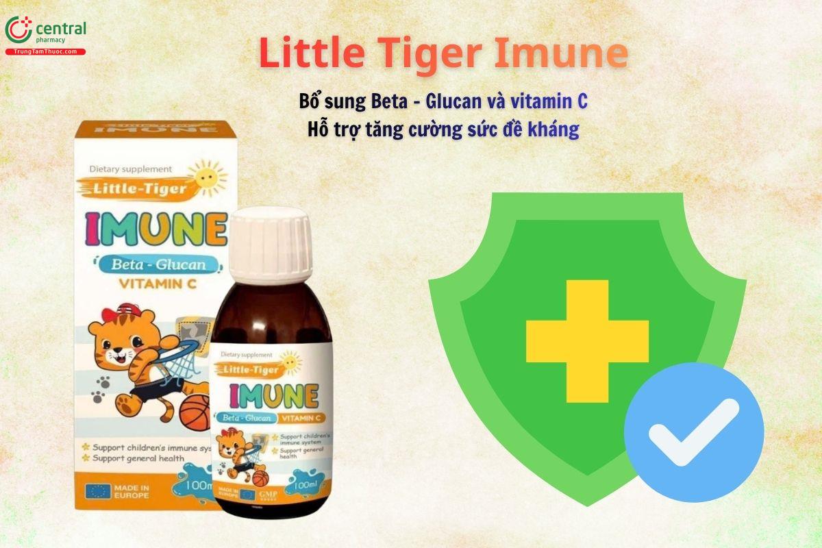 Little Tiger Imune bổ sung Beta-glucan, vitamin C, tăng sức đề kháng
