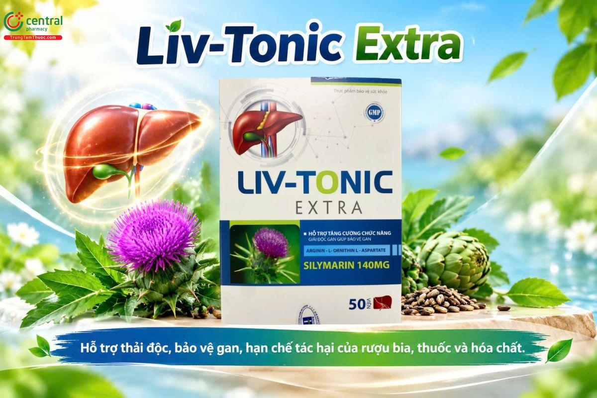Liv-Tonic Extra hỗ trợ chức năng gan, bảo vệ gan trước tác động có hại