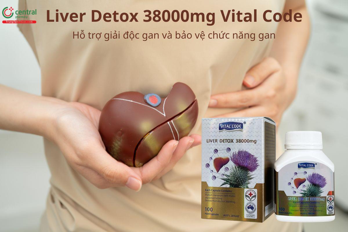 Liver Detox 38000mg Vital Code hỗ trợ giải độc gan 