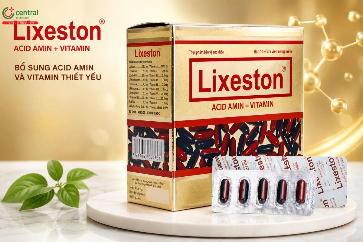 Lixeston bổ sung vitamin, acid amin giúp tăng cường sức đề kháng