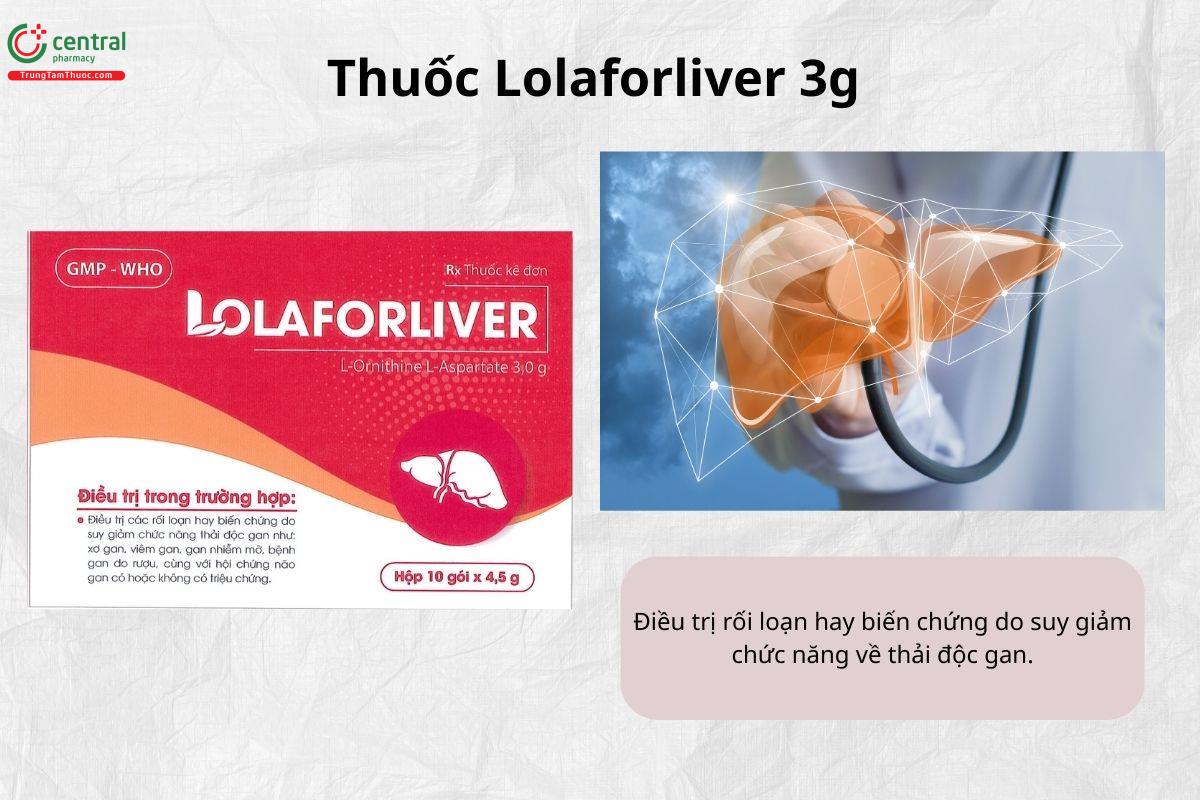 Chỉ định của thuốc Lolaforliver 3g