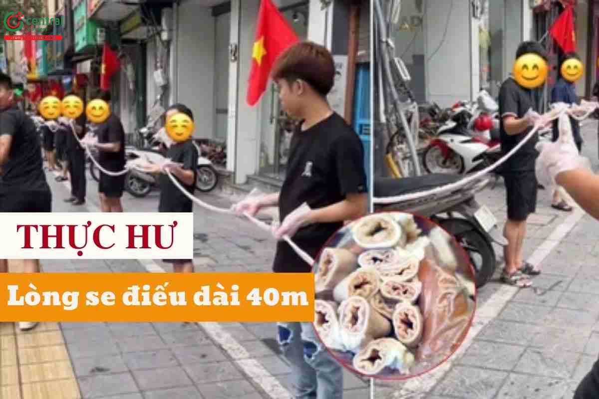 Thực hư vụ lòng xe điếu dài 40m tại Hà Nội