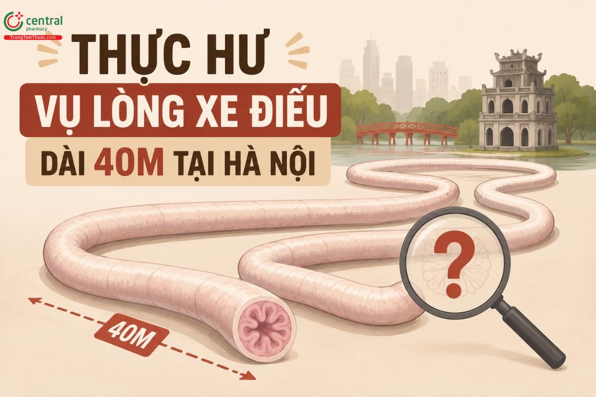 Thực hư vụ lòng xe điếu dài 40m tại Hà Nội