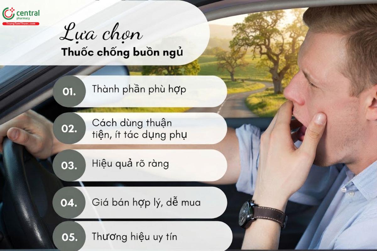 Lựa chọn thuốc chống buồn ngủ