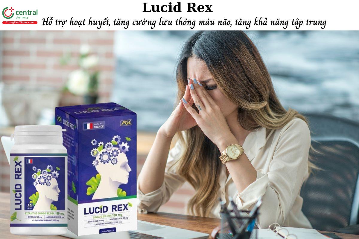 Lucid Rex - Hỗ trợ hoạt huyết, tăng khả năng ghi nhớ và tập trung
