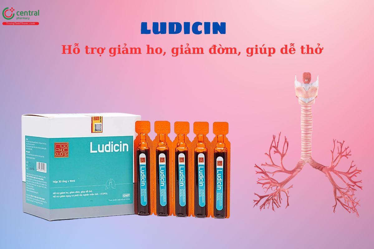 Ludicin giảm ho, đờm, giảm nguy cơ phổi tắc nghẽn mạn tính