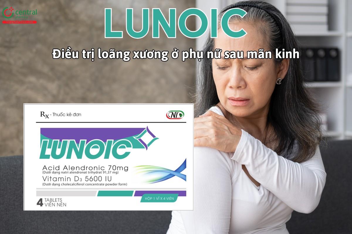 Thuốc Lunoic điều trị loãng xương ở phụ nữ sau mãn kinh có nguy cơ thiếu vitamin D