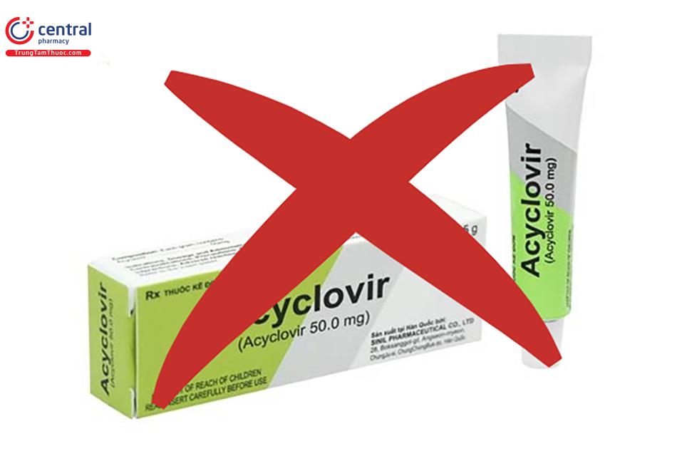 Acyclovir không có tác dụng đối với độc tố pederin