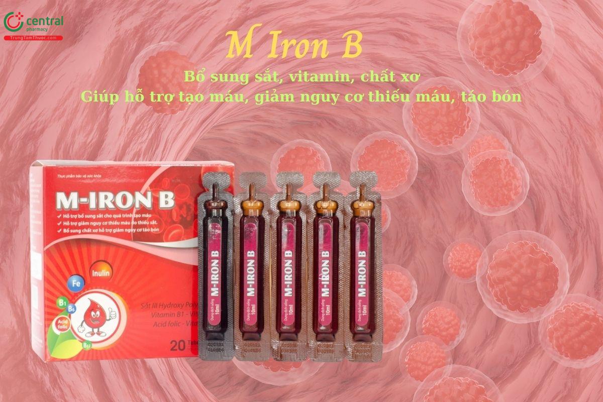 Thuốc M Iron B - Bổ sung sắt, chất xơ và vitamin cho cơ thể