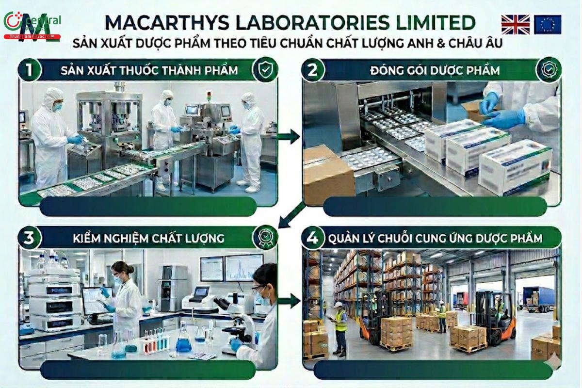 Các lĩnh vực hoạt động của Macarthys Laboratories Limited