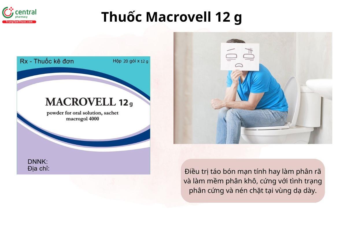 Chỉ định của thuốc Macrovell 12 g