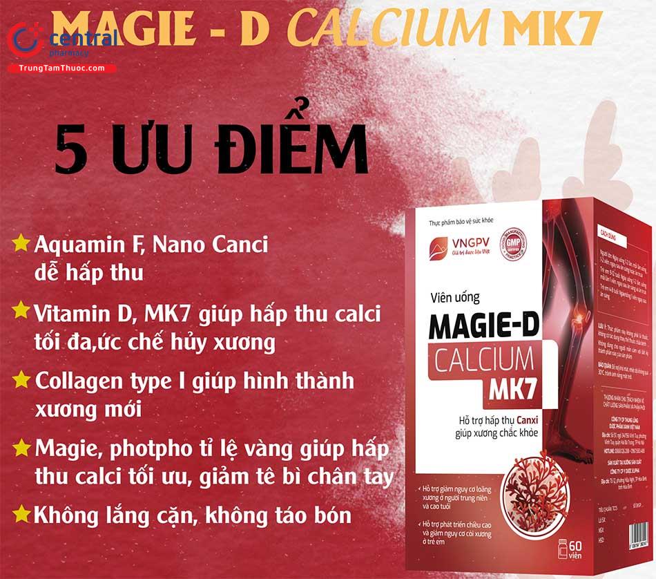 Magie-D Calcium MK7 tăng cường chiều cao cho trẻ