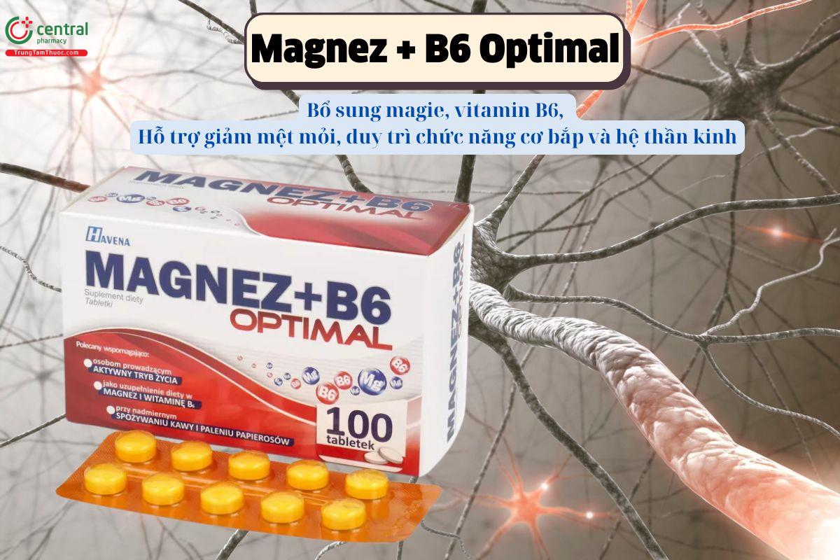 Magnez + B6 Optimal giúp duy trì chức năng cơ bắp, thần kinh