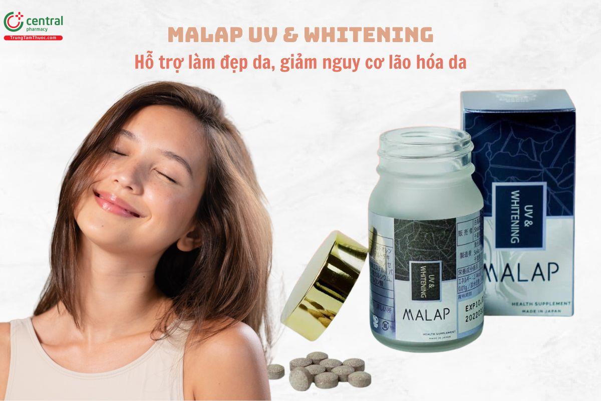 Malap UV & Whitening giúp làm đẹp da, giảm nguy cơ lão hóa da