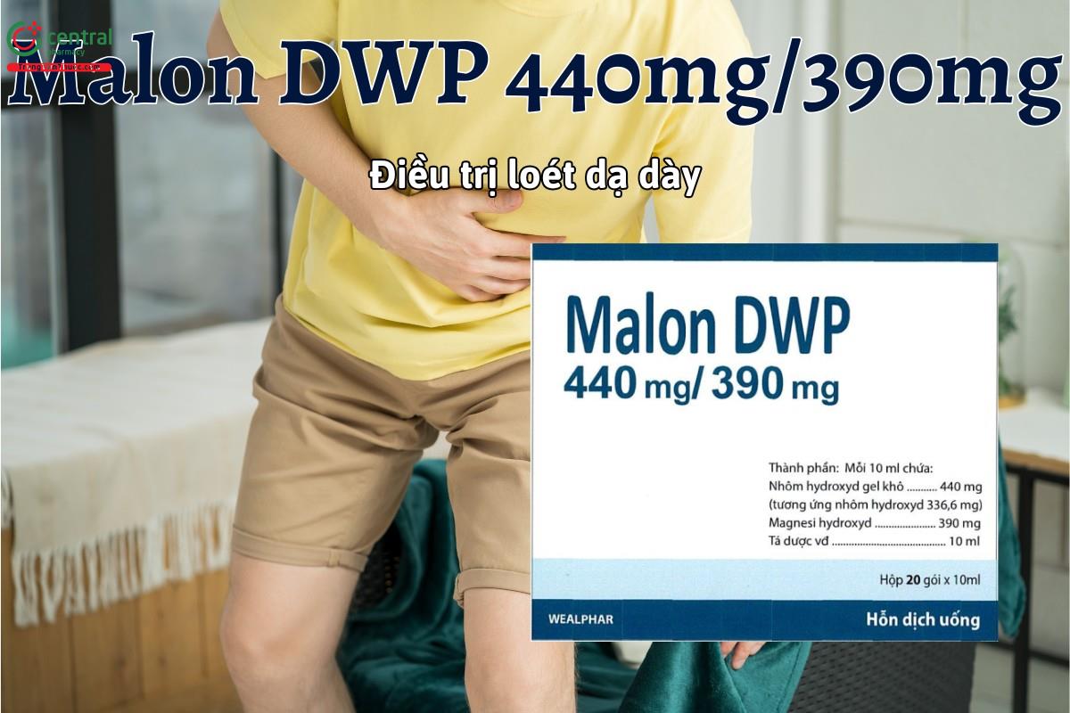 Thuốc Malon DWP 440mg/390mg điều trị loét dạ dày tá tràng, viêm dạ dày